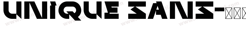 unique sans字体转换